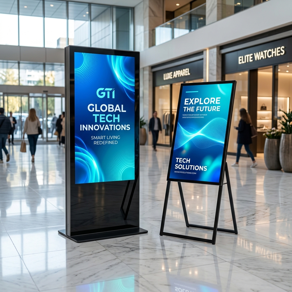 Dynamic Floor-Standing Digital Kiosk
